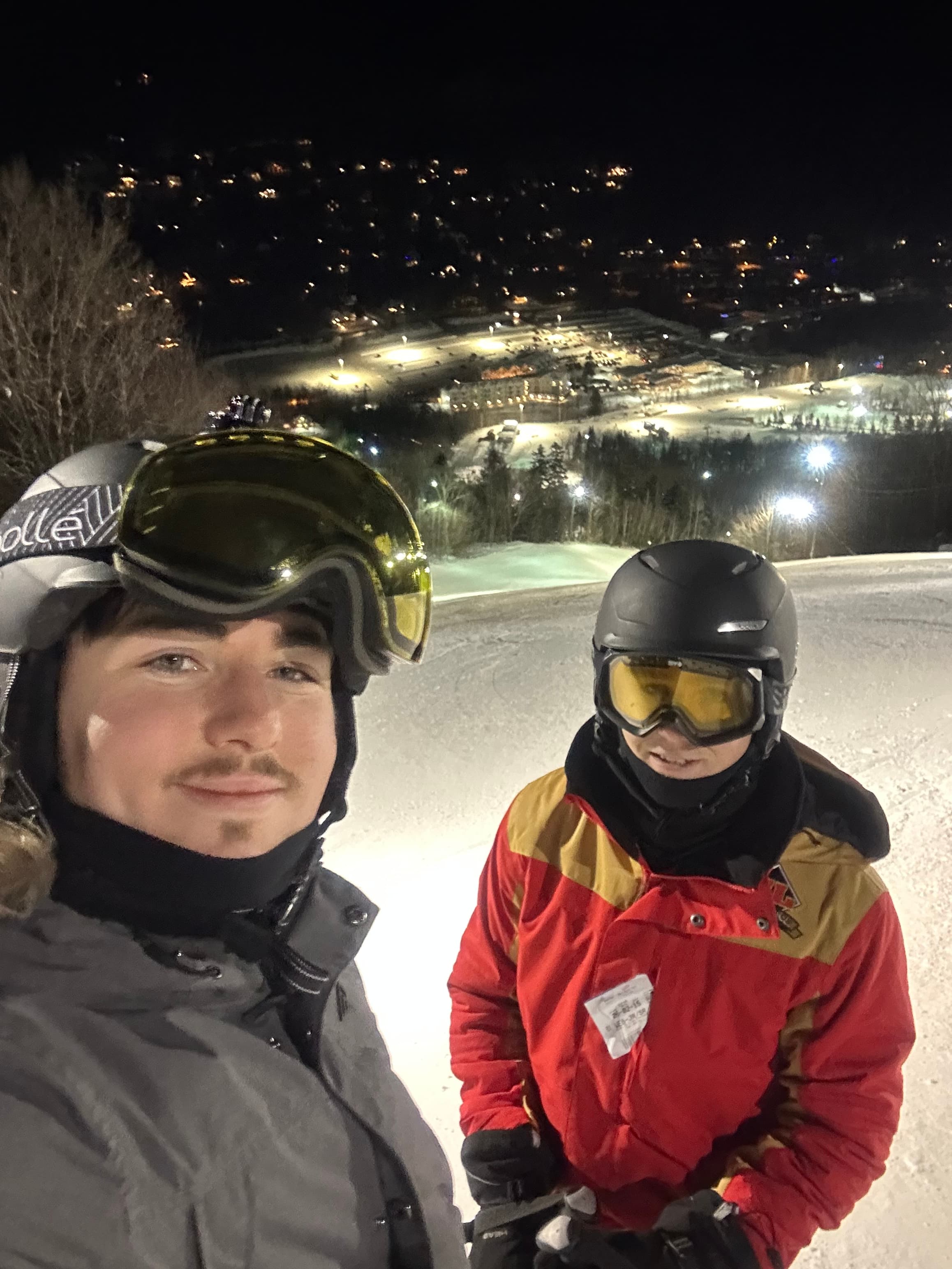 Zachary skiing