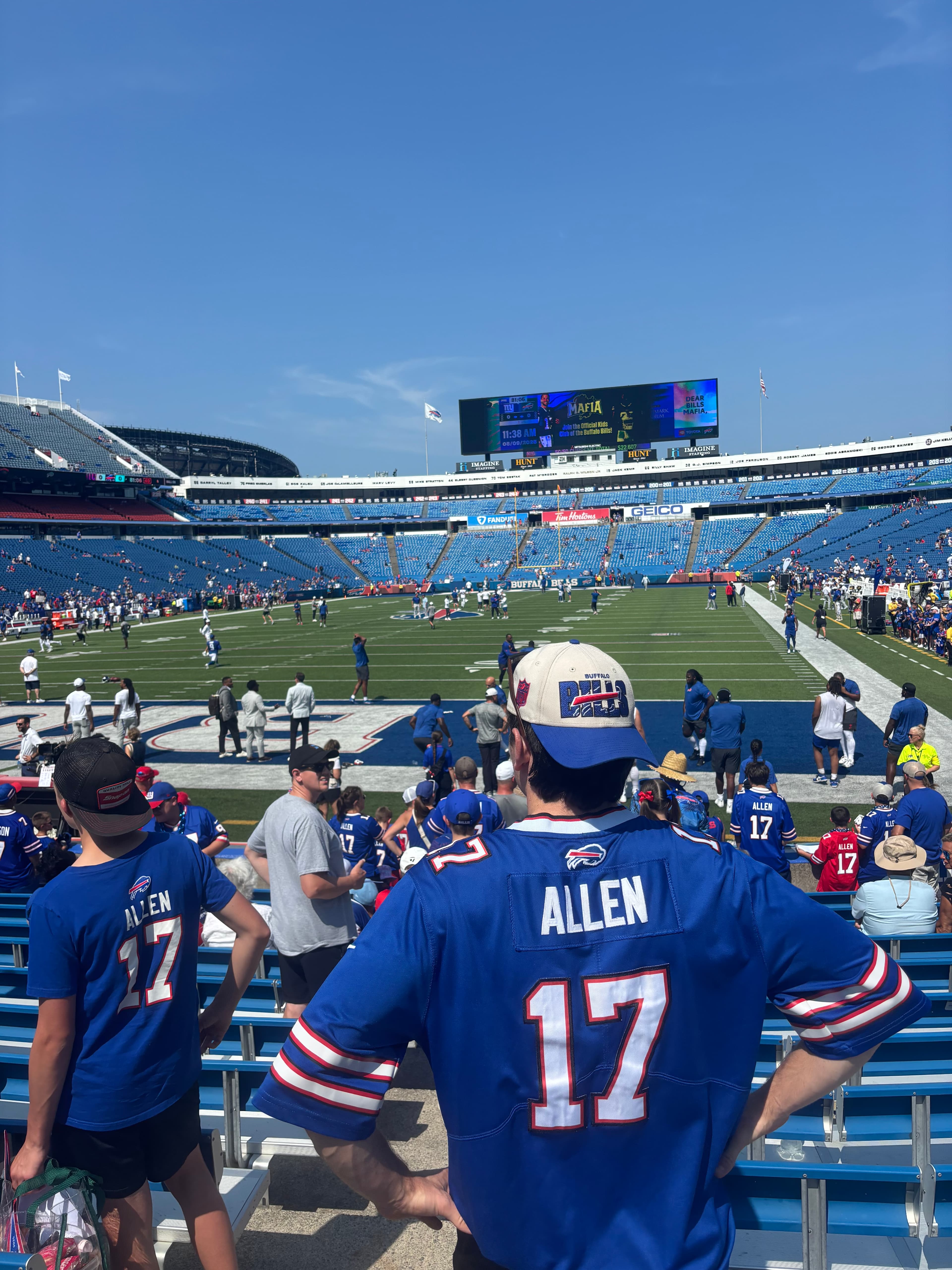 Zachary at a sports event
